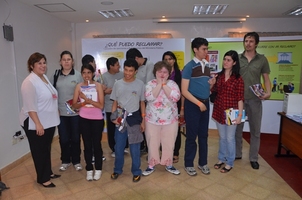 Chicos y chicas de la Fundación Saraki participaron del encuentro.