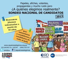 Afiche de la convocatoria a voluntarios